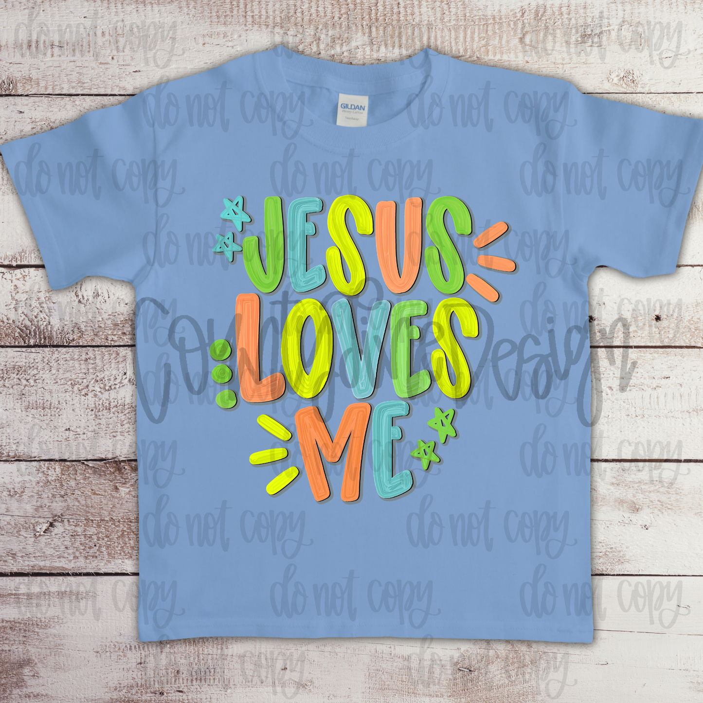 Jesus Loves Me Green PNG