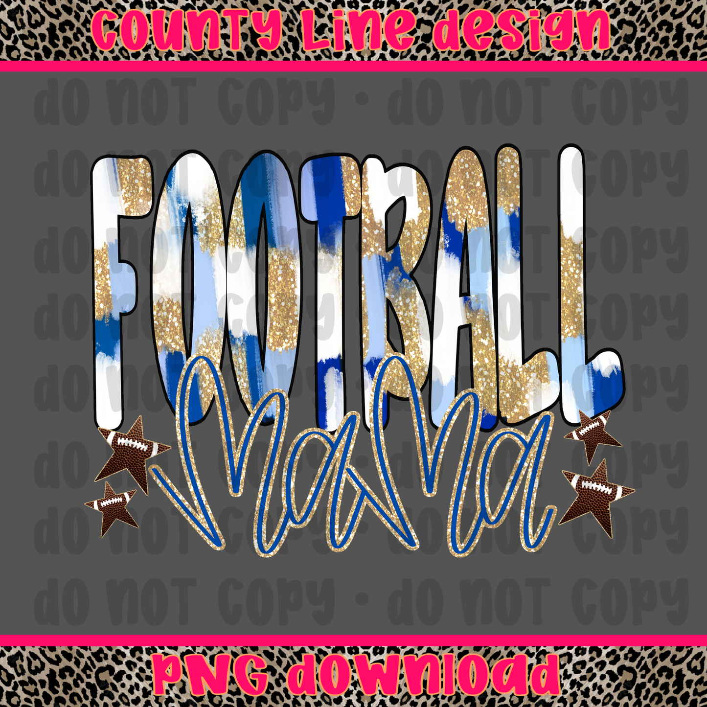 Football mama stars PNG