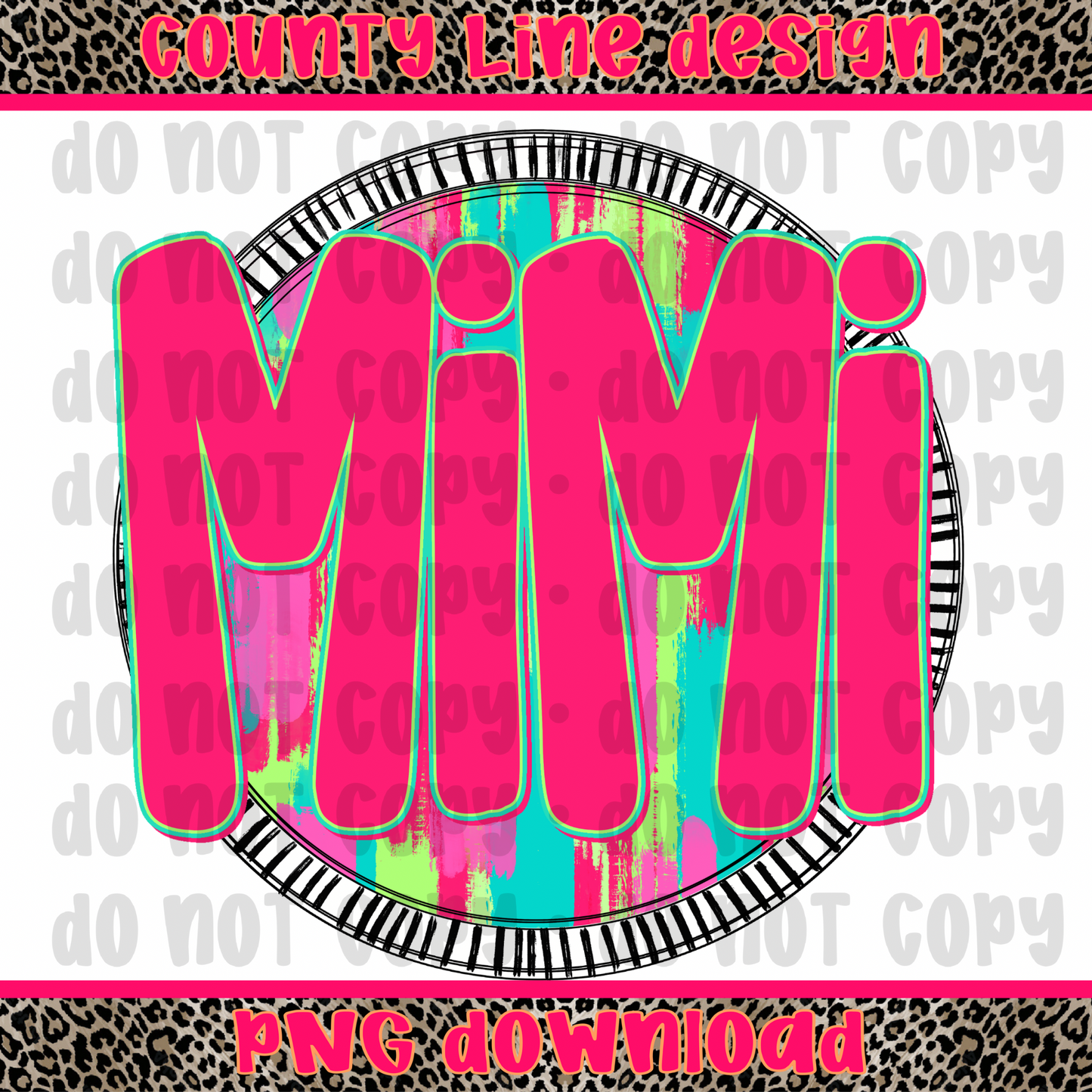 Mimi Neon Circle PNG