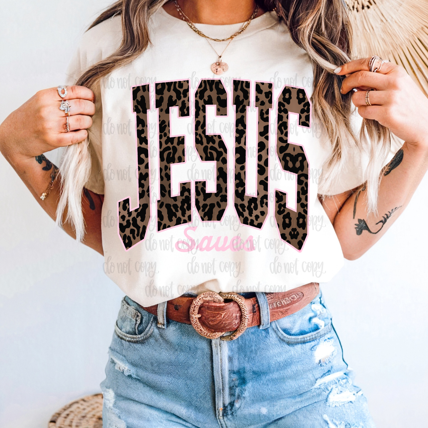 Jesus Saves leopard PNG