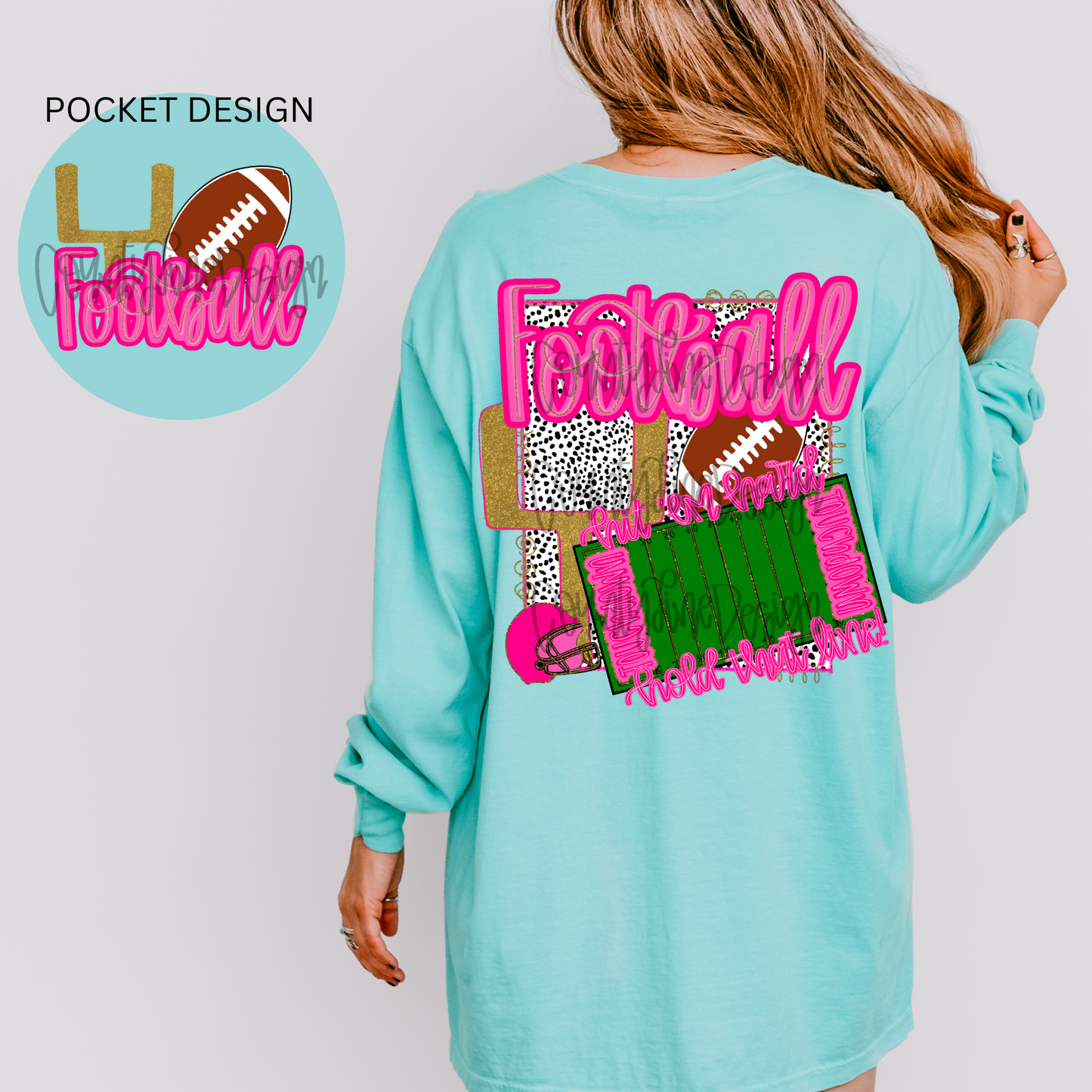 Football Preppy PNG - POCKET DESIGN INCLUDED