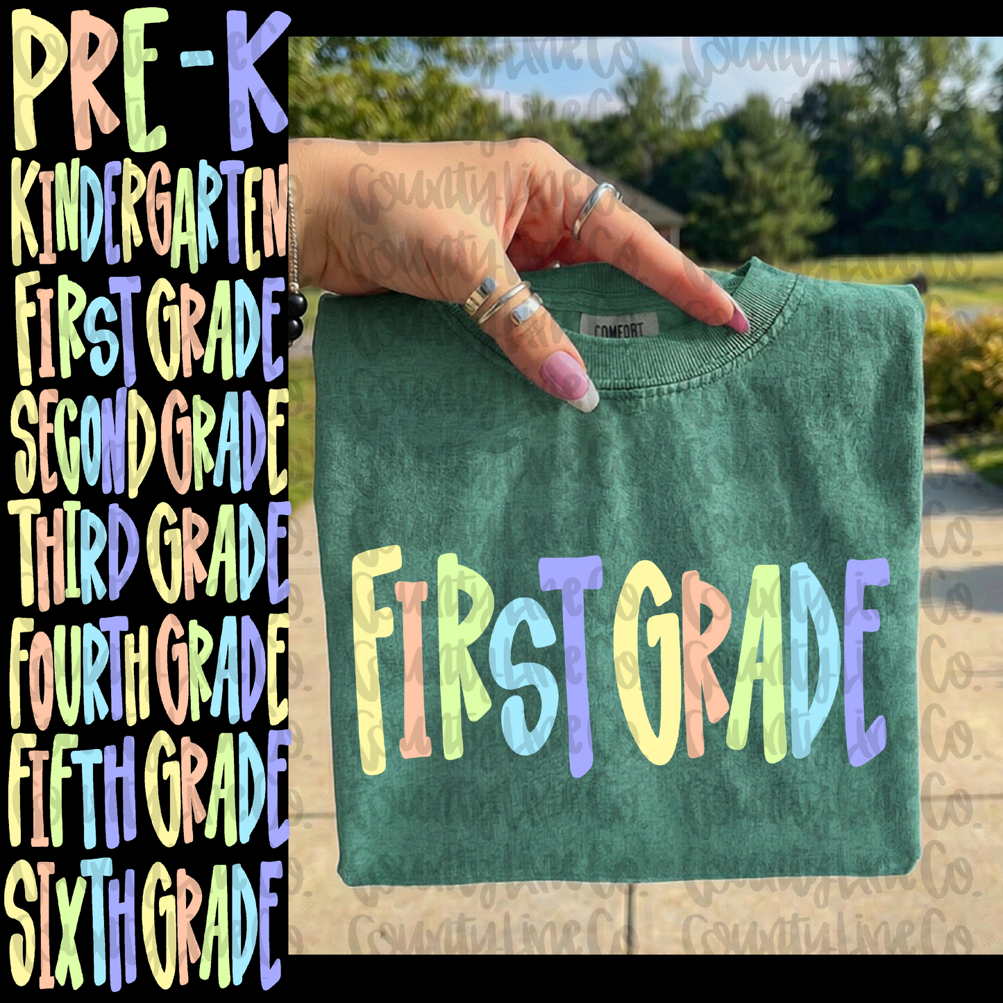 Boy multicolor school bundle - PreK to 6th PNG