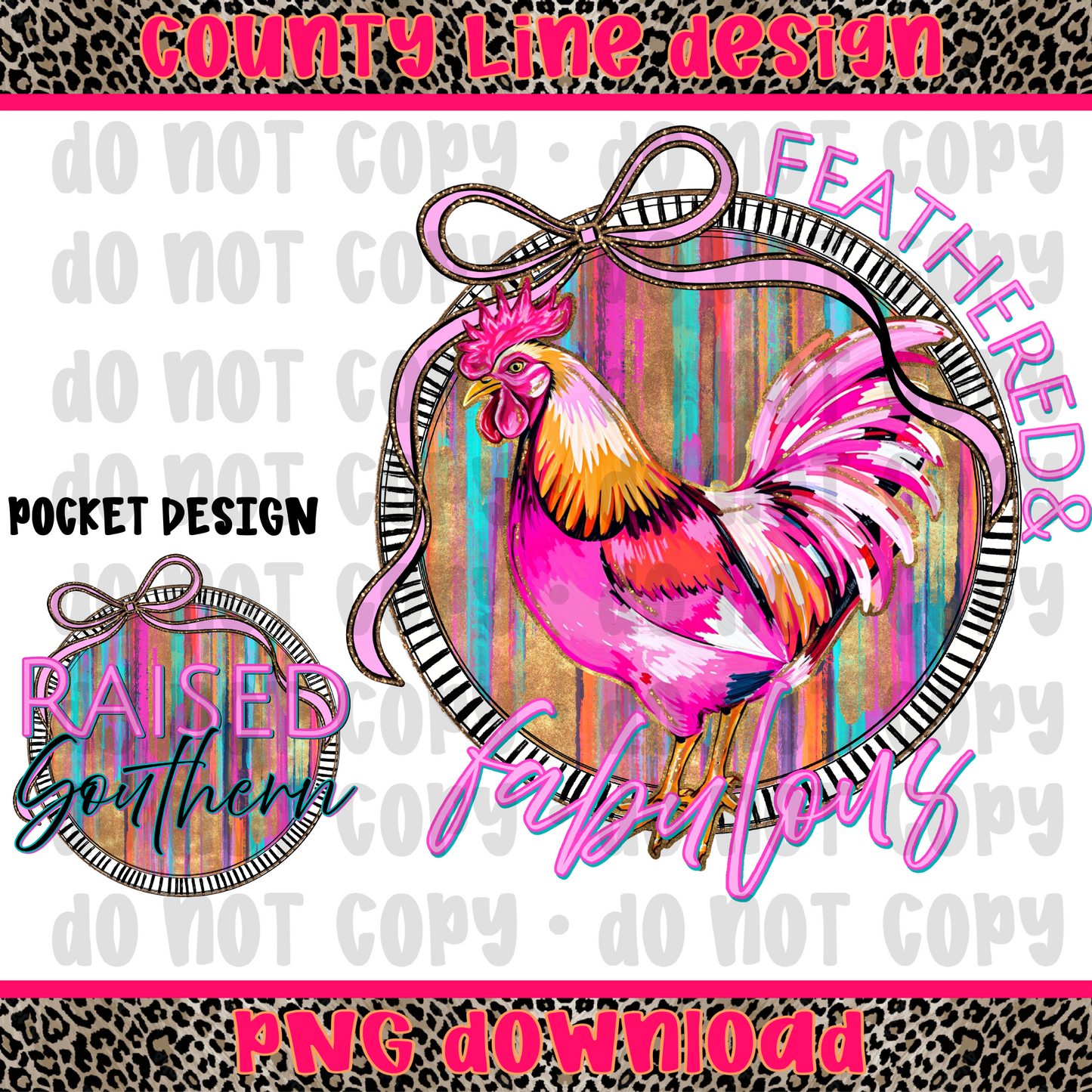 Feathered and Fabulous chicken PNG
