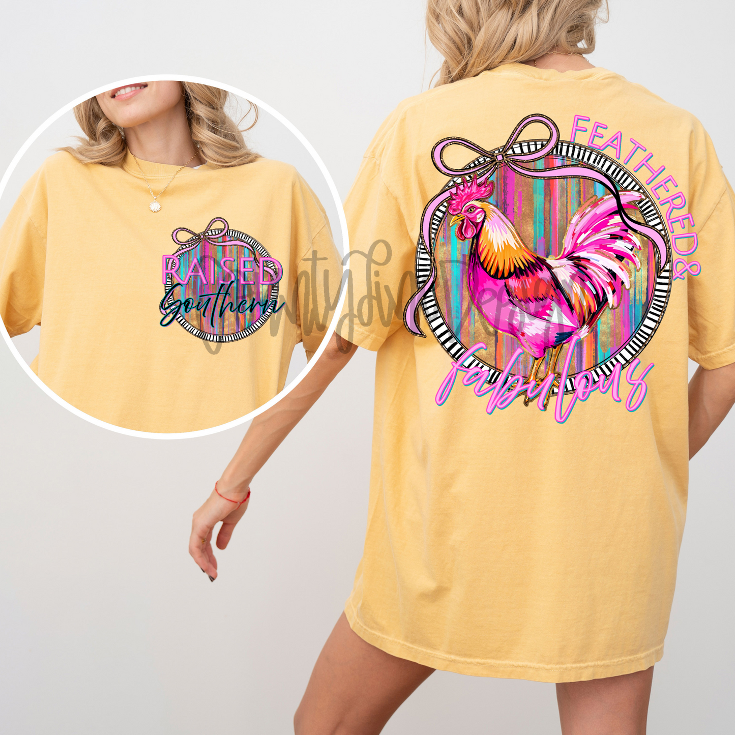 Feathered and Fabulous chicken PNG