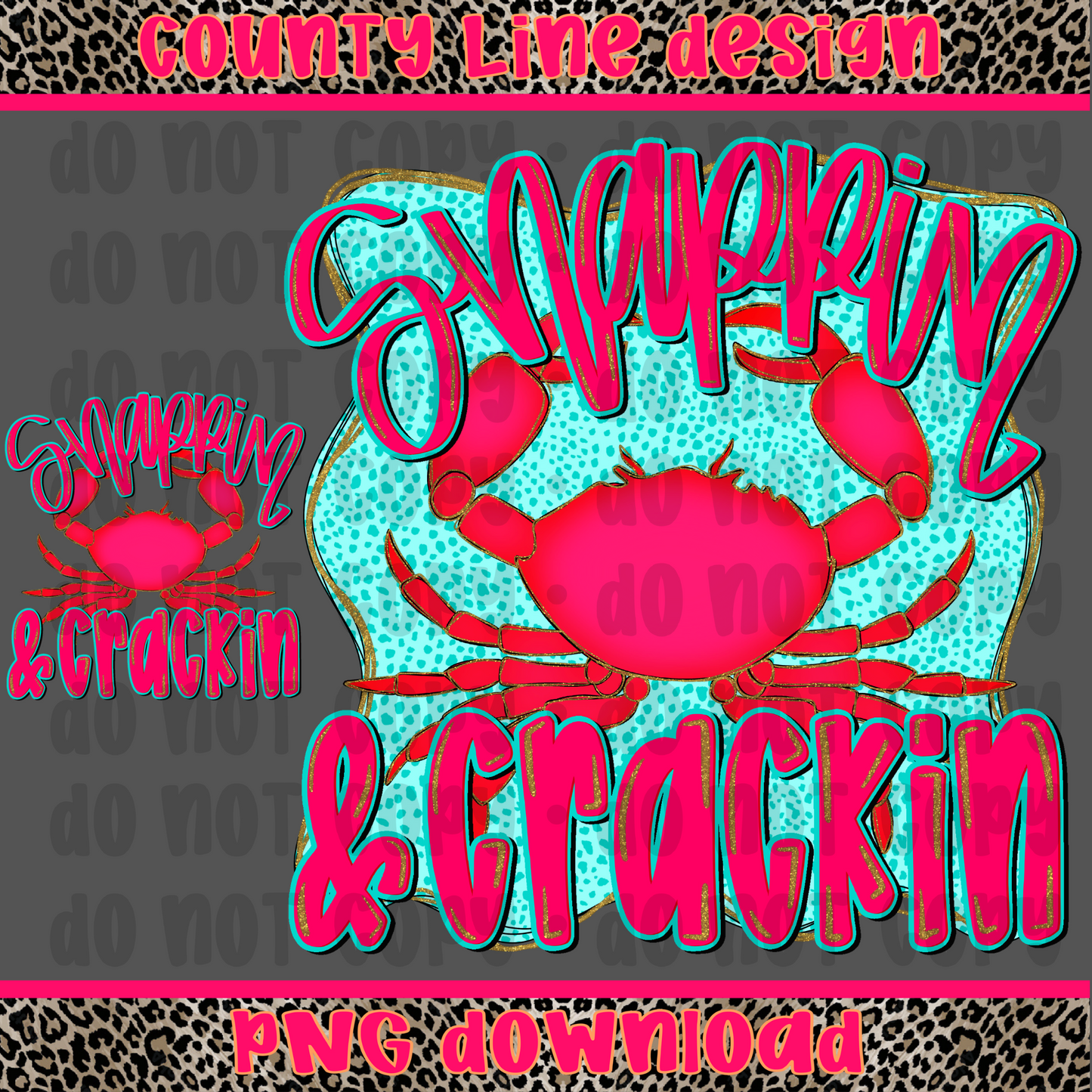 Snappin & crackin crab PNG