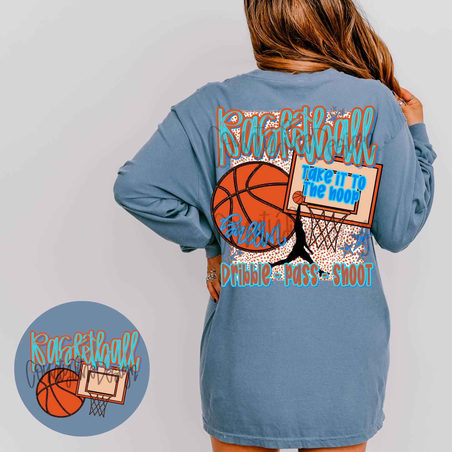Basketball preppy PNG - POCKET DESIGN INCLUDED