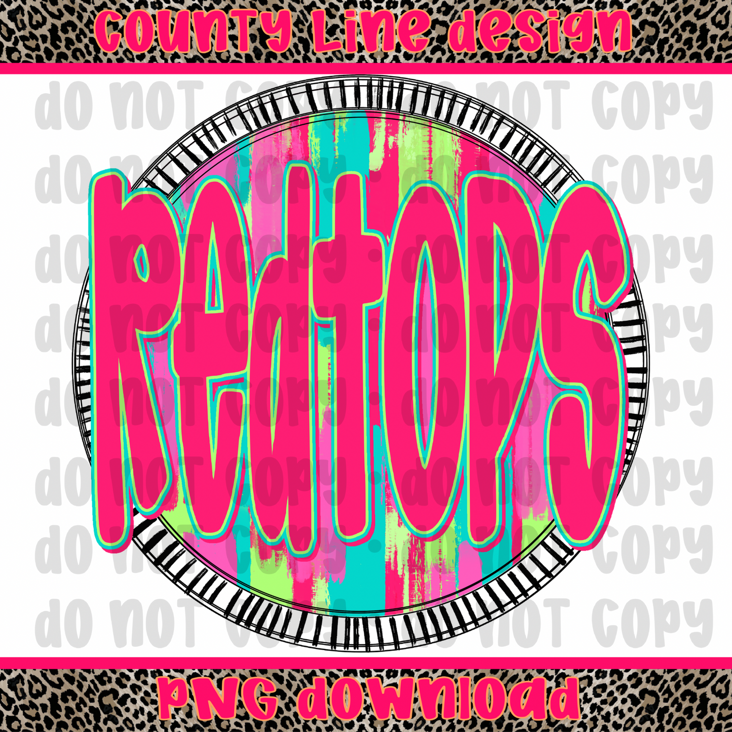 Redtops Neon Circle PNG