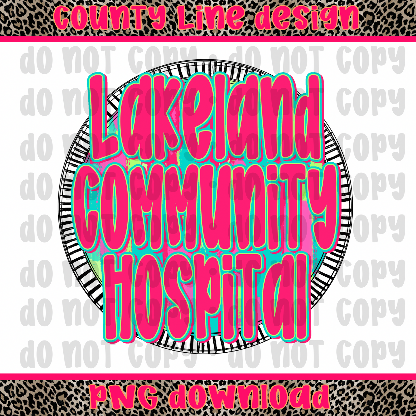 Lakeland Community Hospital Neon Circle PNG