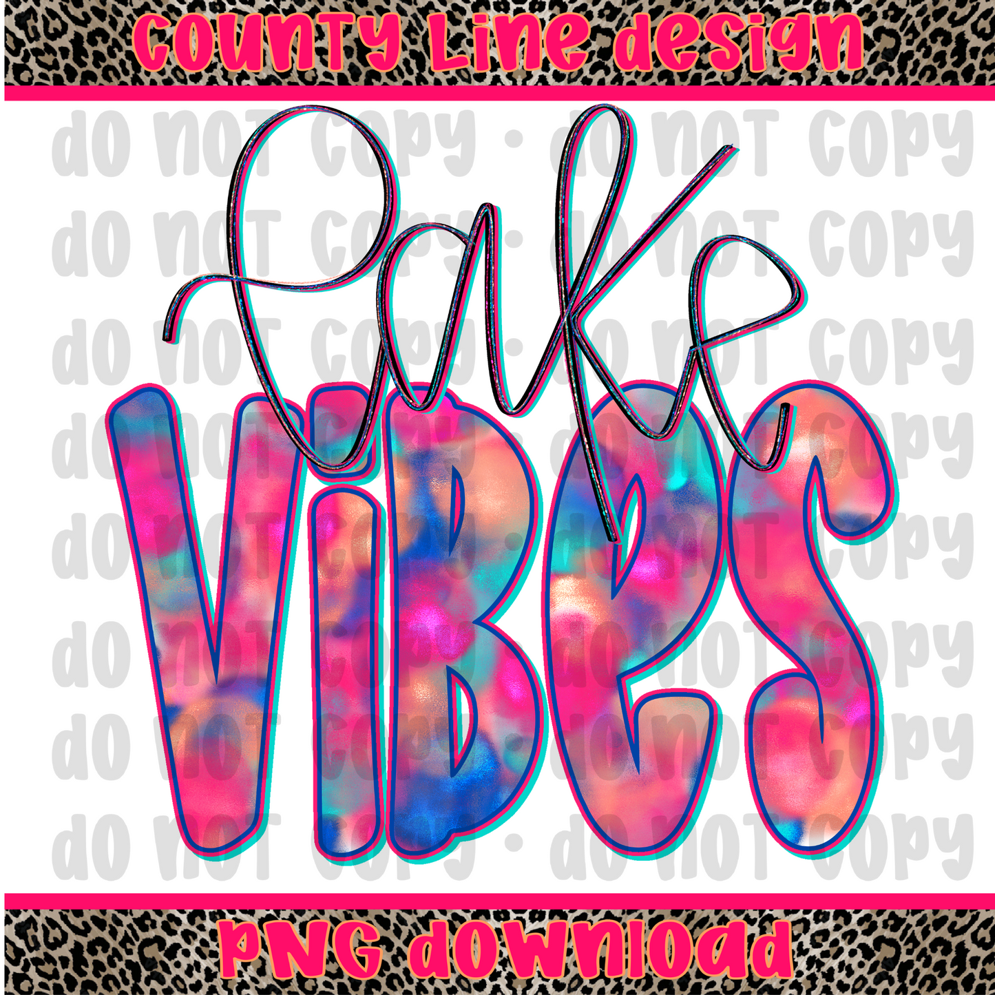 Lake Vibes Foil PNG