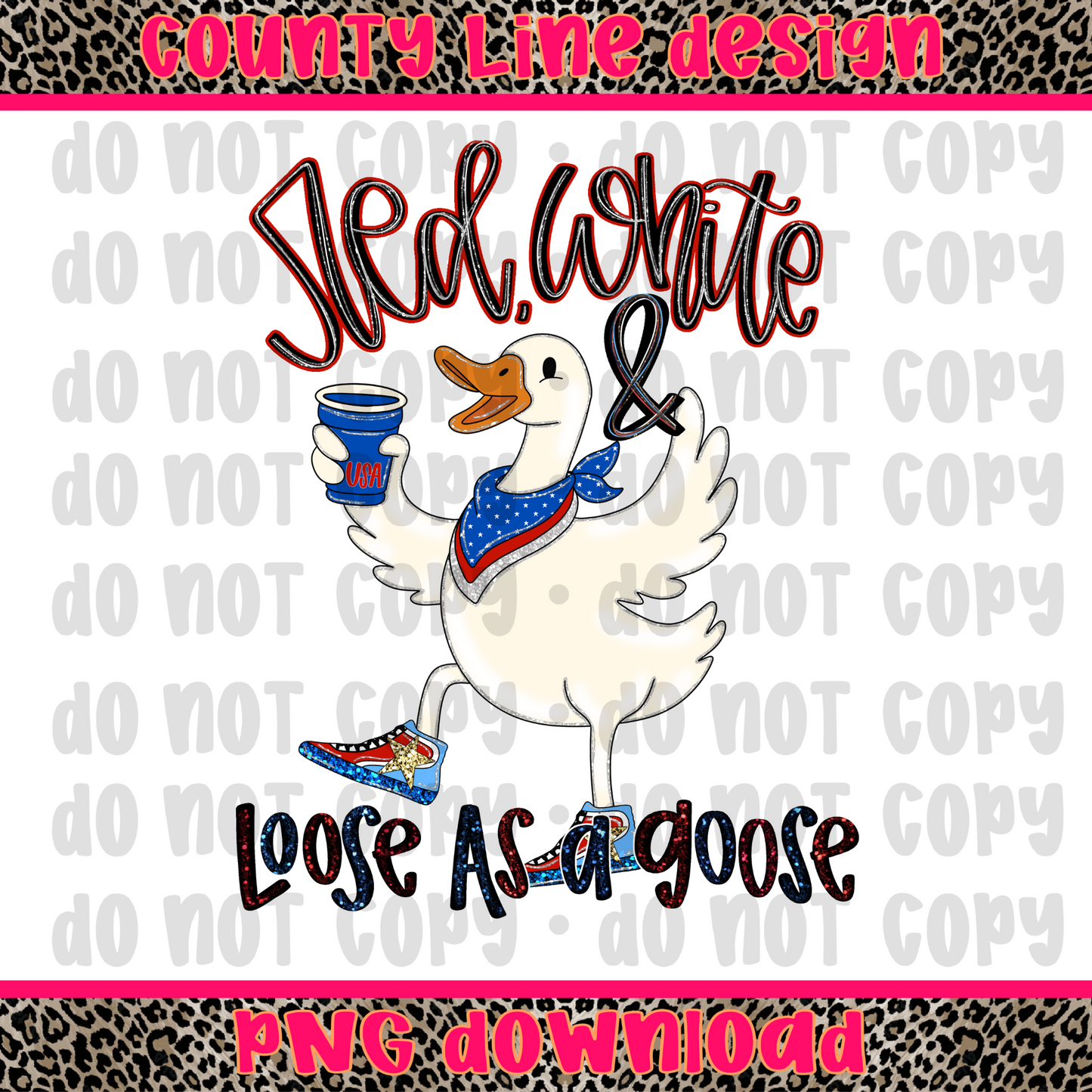 Red, White, & Goose PNG