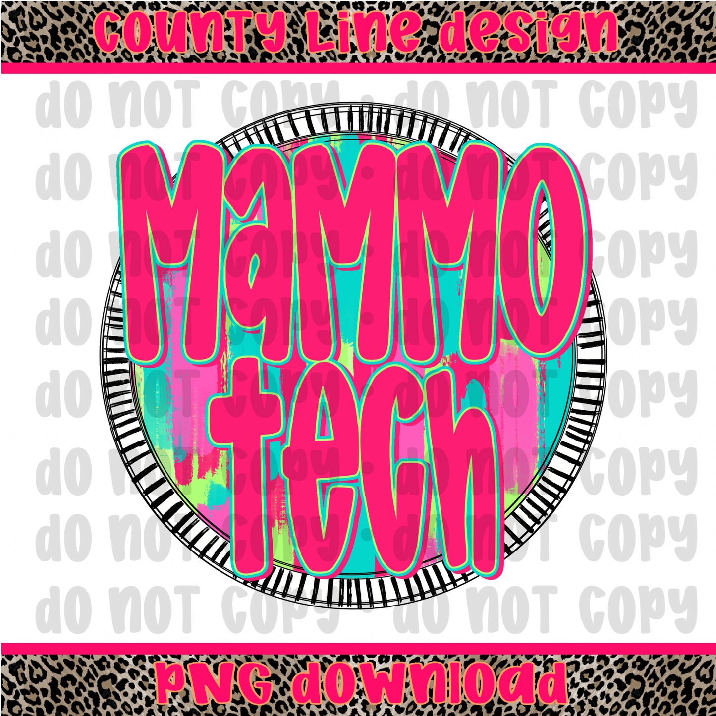 Mammo tech Neon Circle PNG