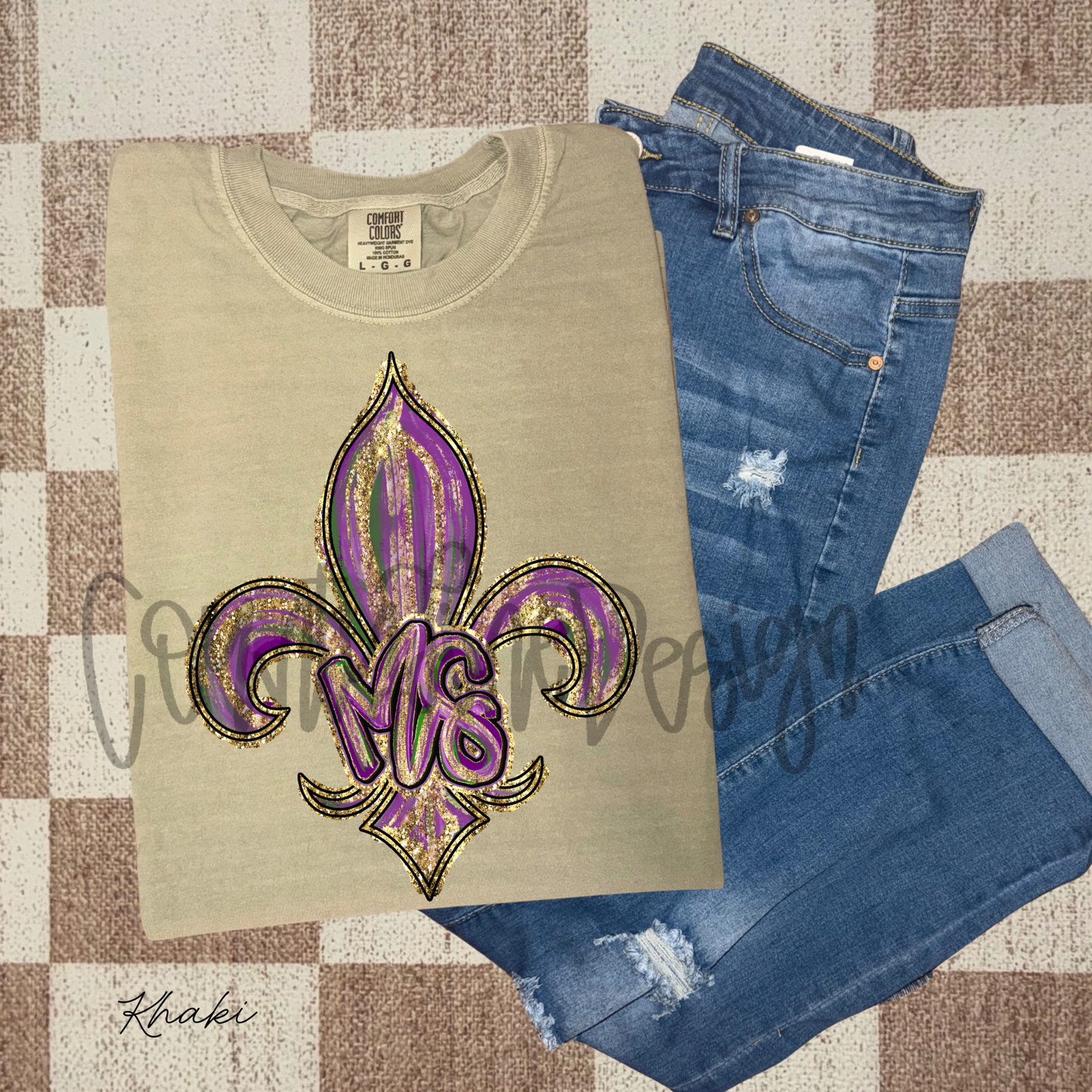 MS Fleur de Lis Mardi Gras PNG