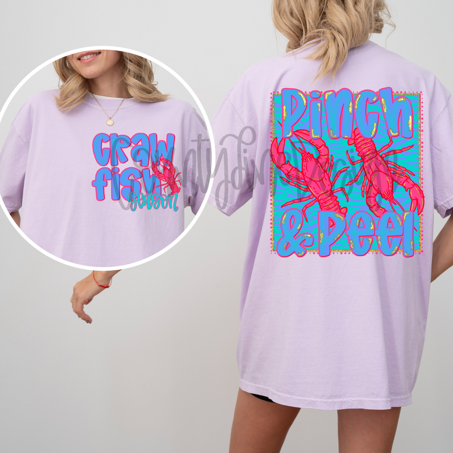Pinch and Peel Crawfish Season Zebra PNG