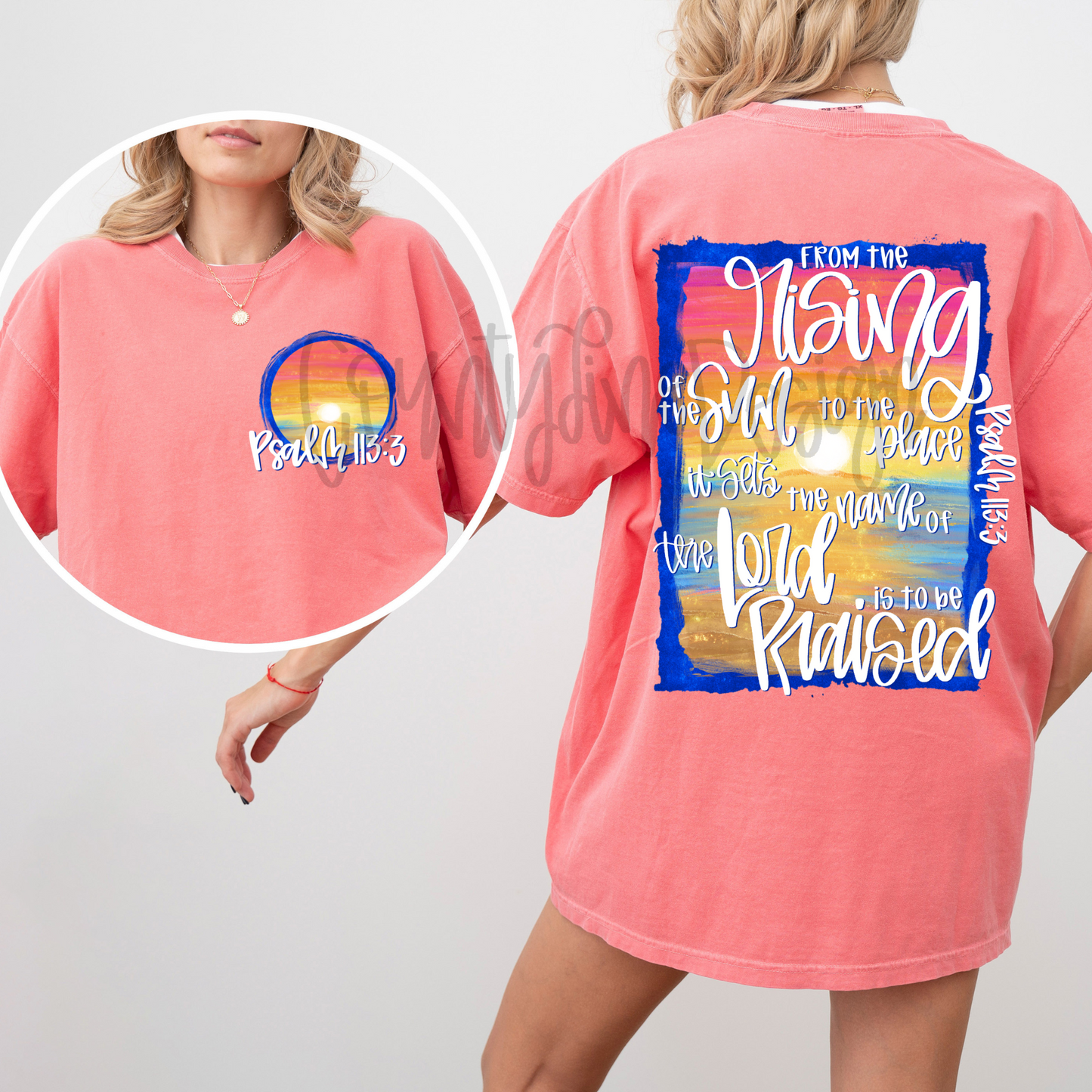 Psalm 113:3 Summer Sunset PNG
