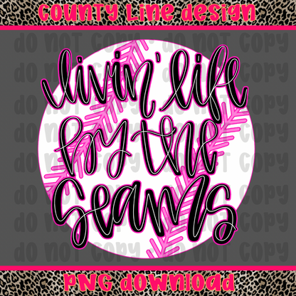 Livin life by the seams BASEBALL PNG