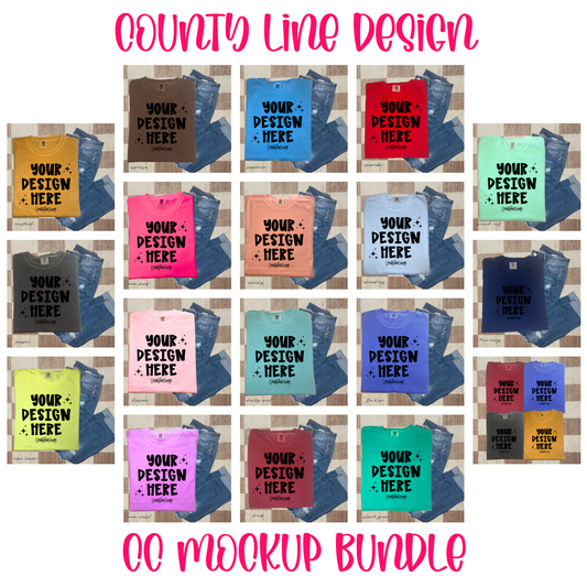Neutral Flat Lay CC Mock Ups BUNDLE - 18 mockups