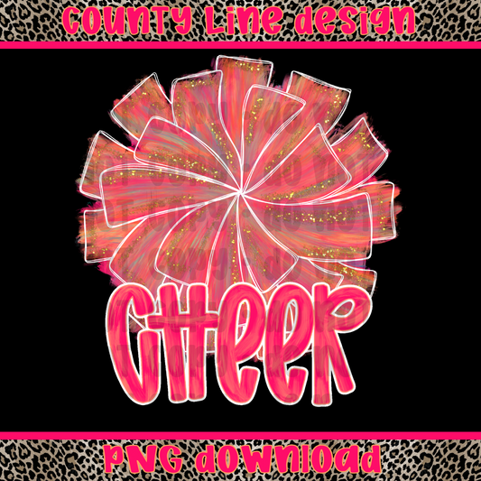 Cheer Neon Paint PNG