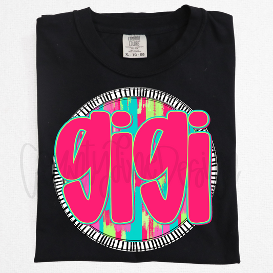 Gigi Neon Circle PNG
