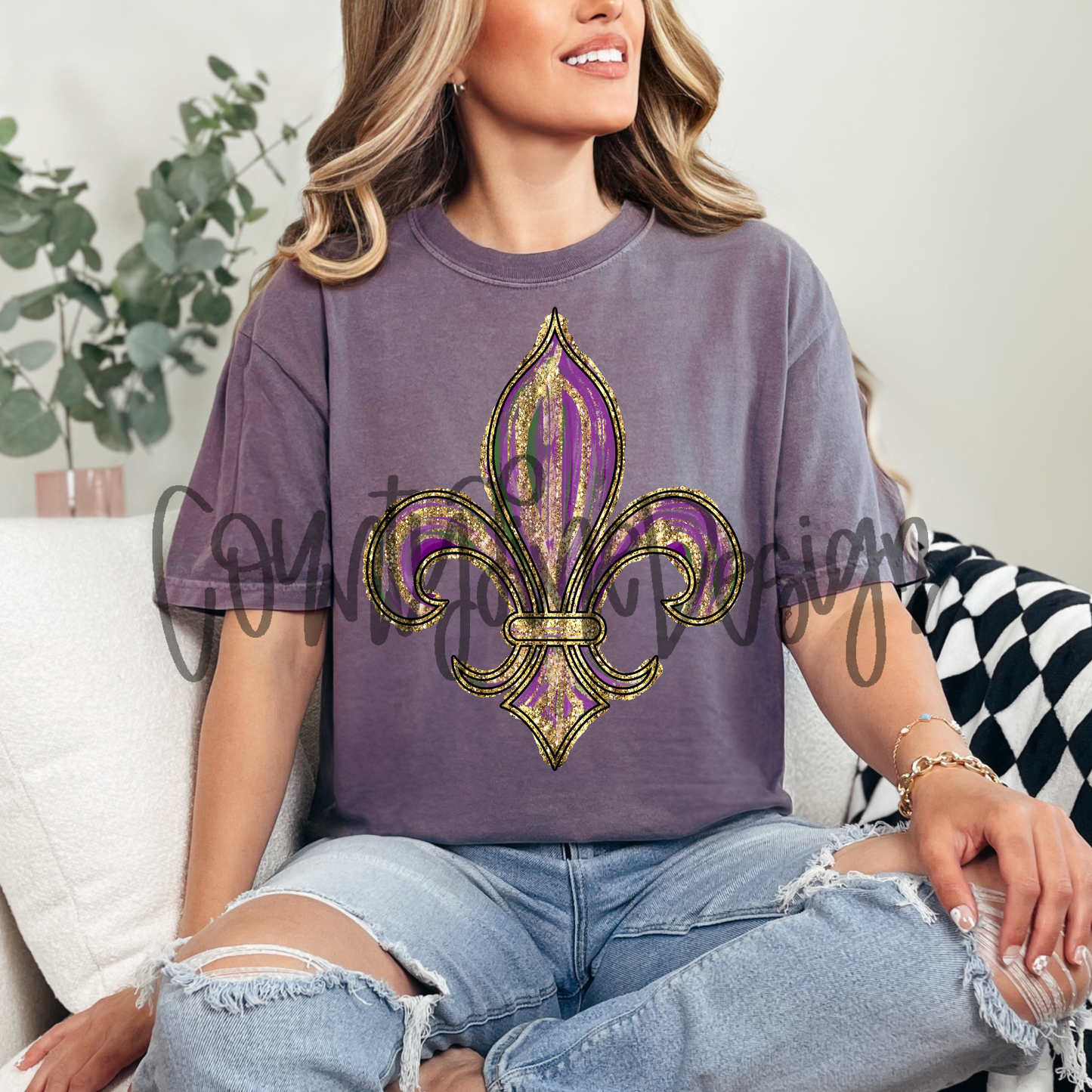 Fleur de Lis Mardi Gras PNG