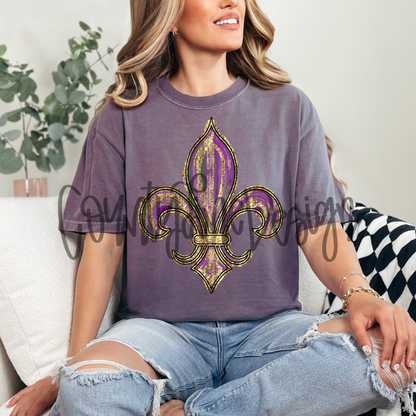 Fleur de Lis Mardi Gras PNG