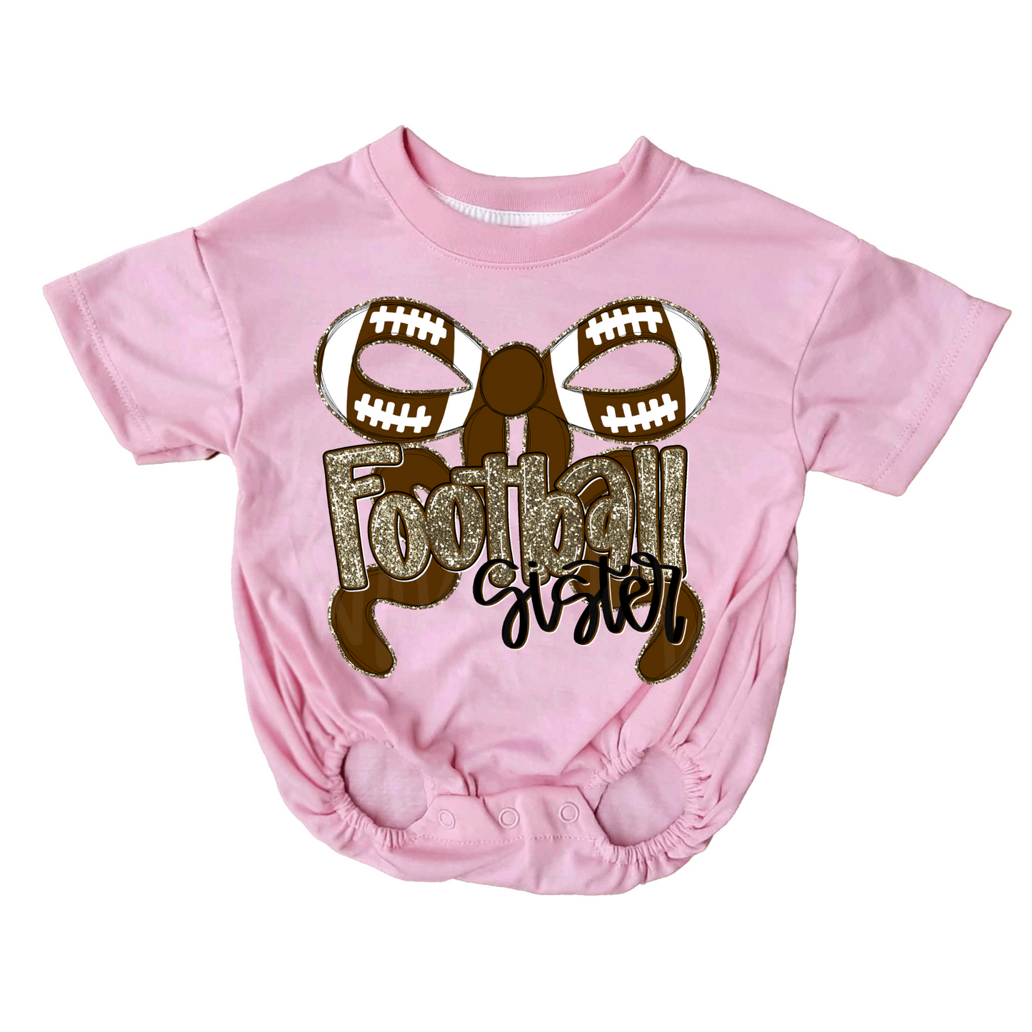 Football Sister bow PNG