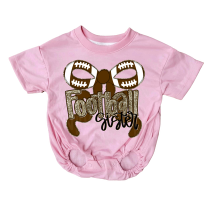 Football Sister bow PNG