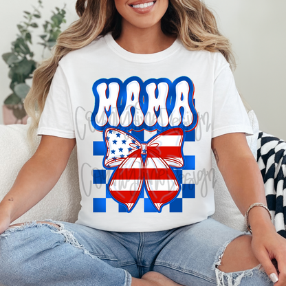 Mama USA Bow PNG