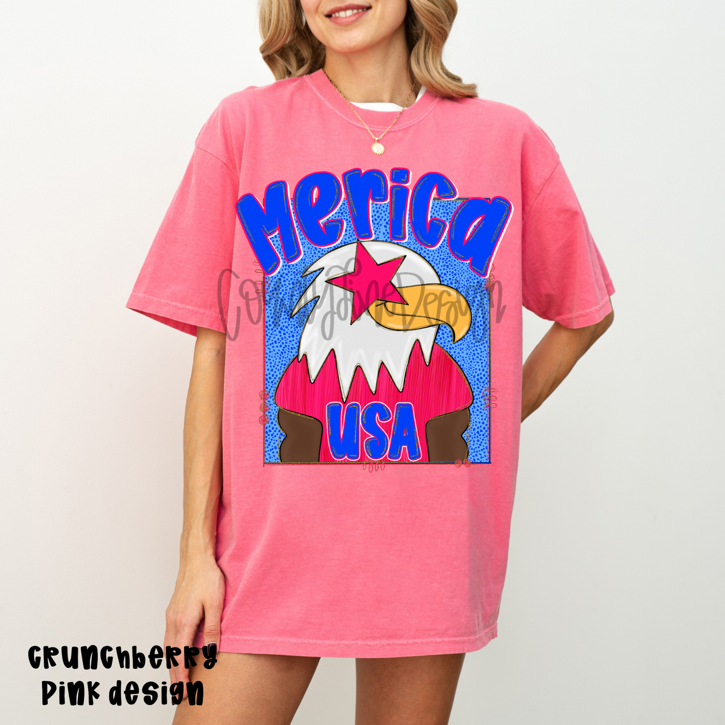 Merica preppy eagle PINK AND RED PNGs