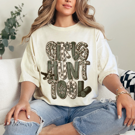 Girls Hunt Too Camo PNG