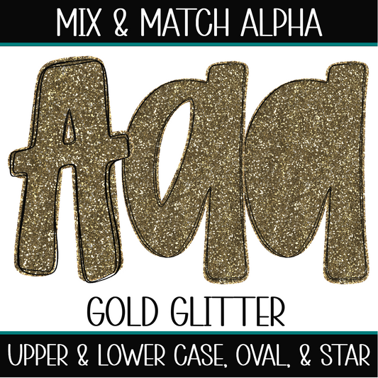 Gold Glitter alpha