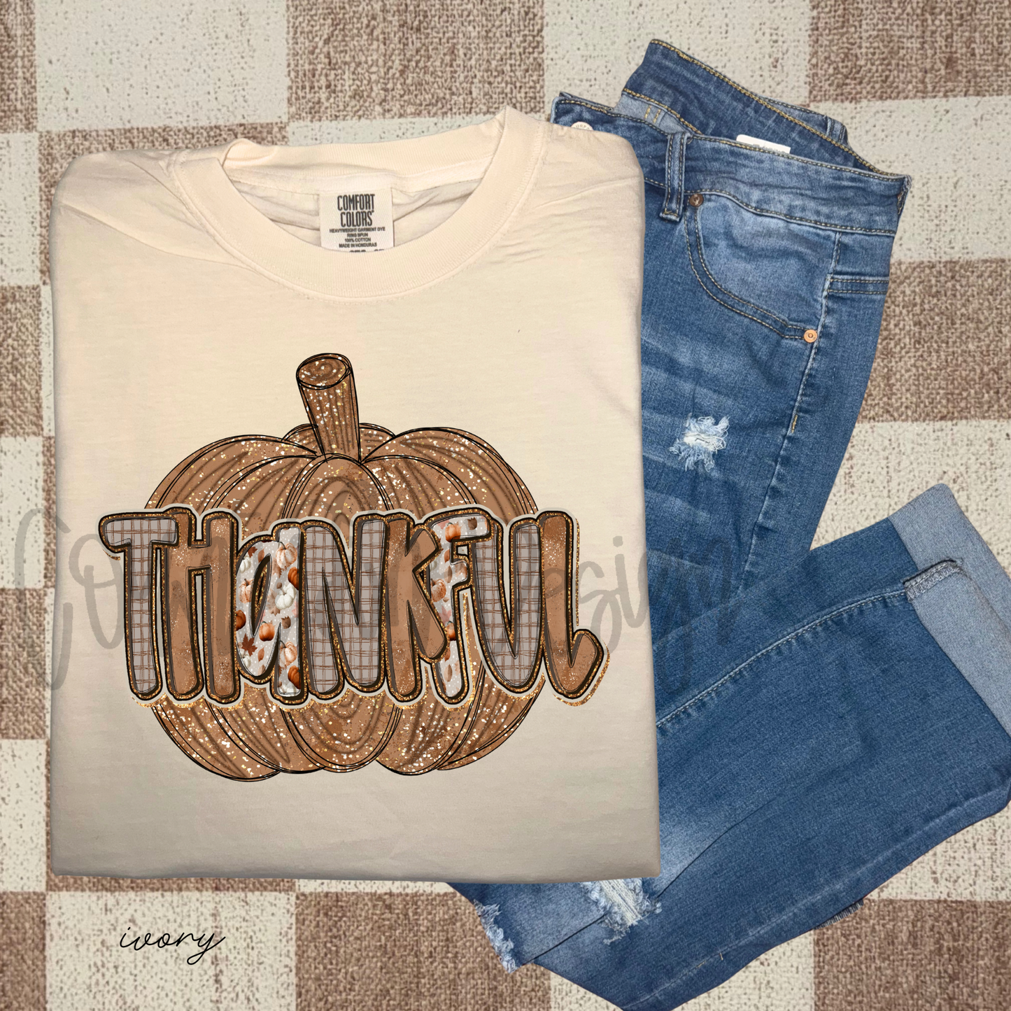 Thankful Traditional Pumpkin PNG