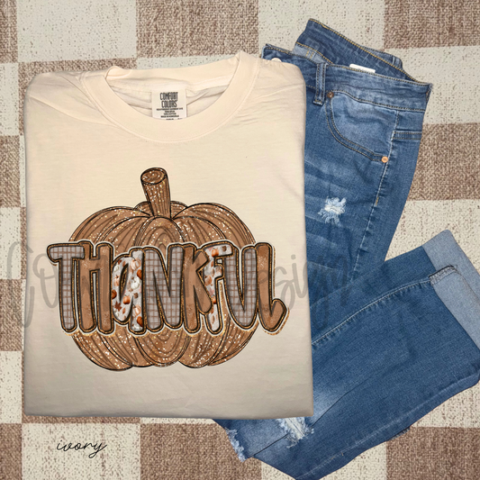 Thankful Traditional Pumpkin PNG