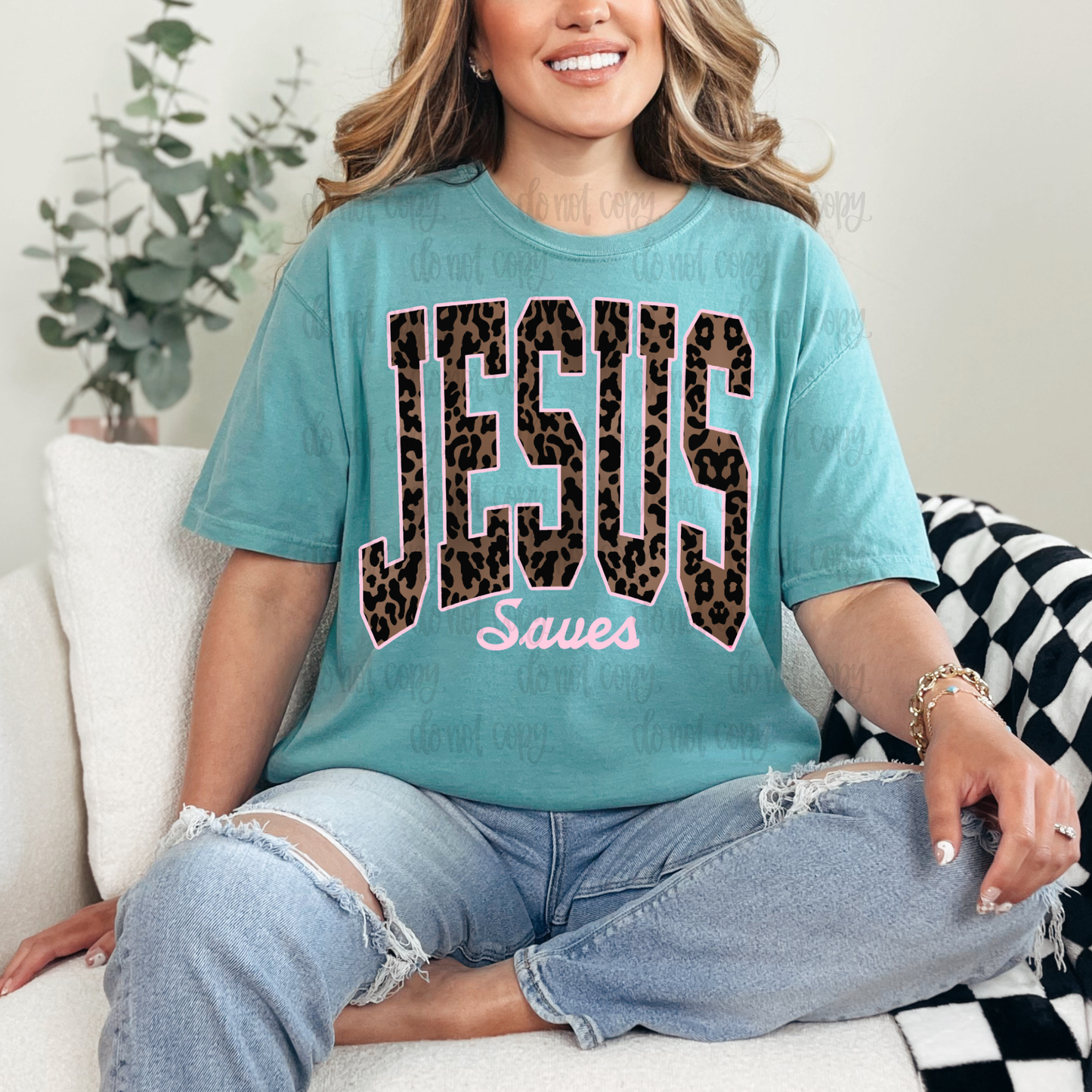 Jesus Saves leopard PNG