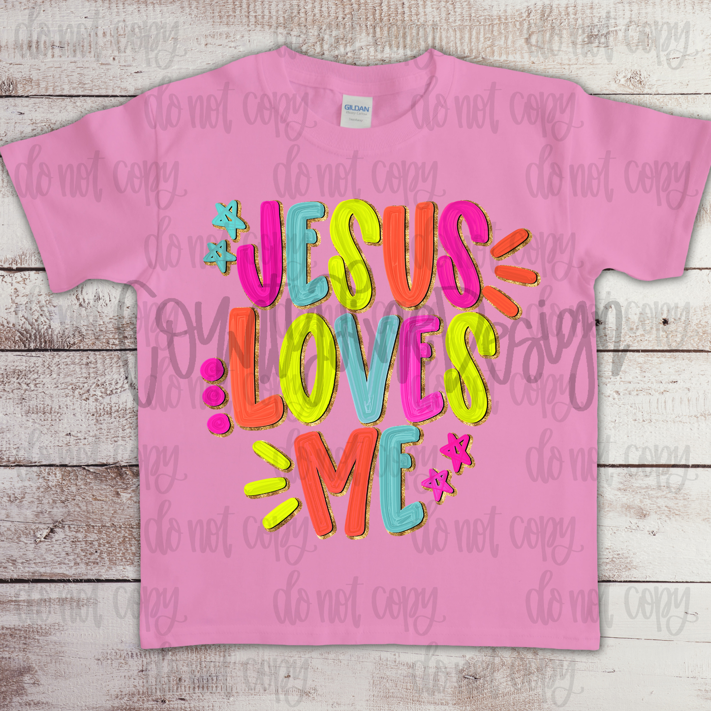 Jesus Loves Me Pink PNG