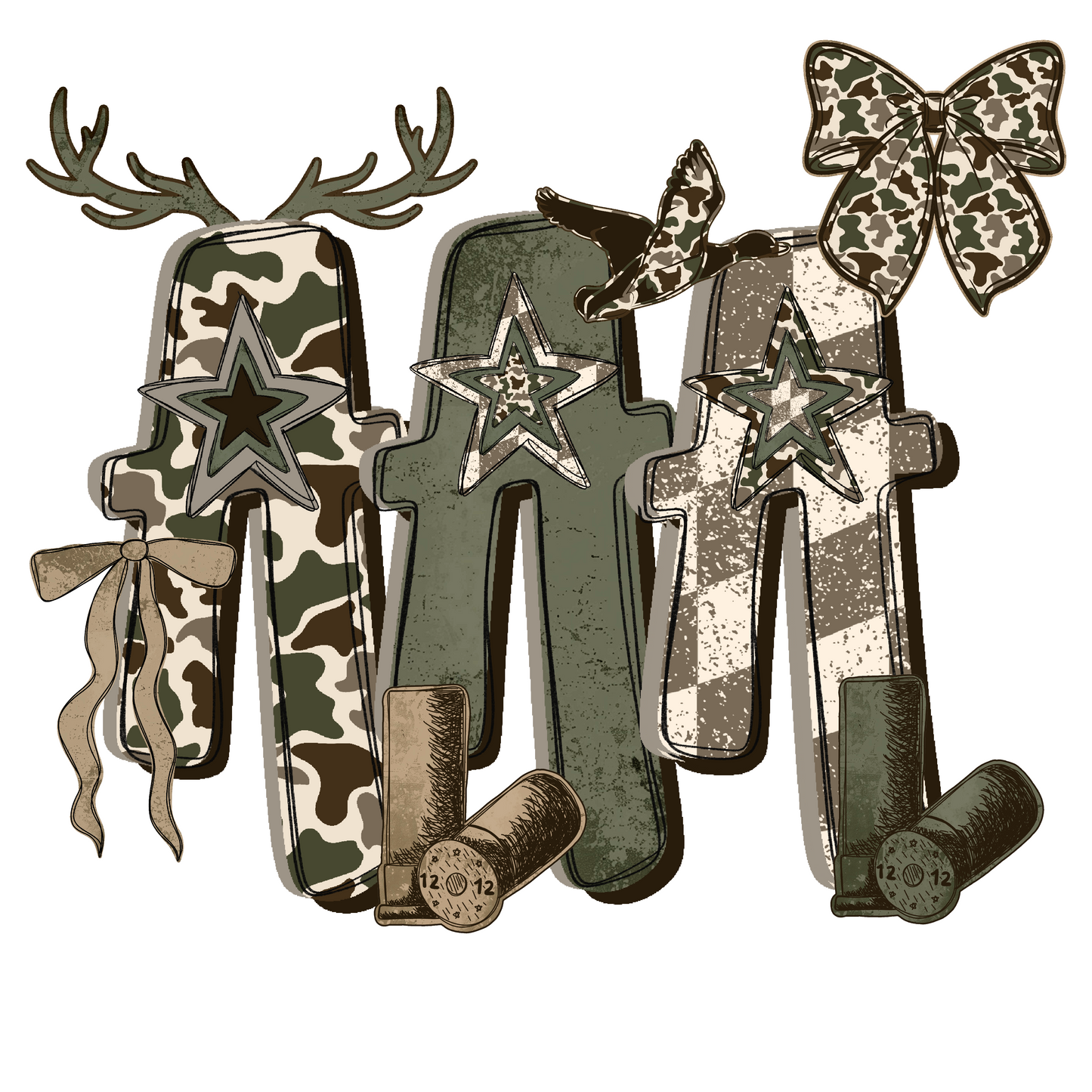 Camo Craze Alpha Set PNGs - 3 ALPHA SETS! 9 elements!