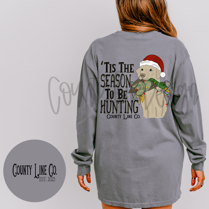 Tis The Season to be Hunting Yellow Lab PNG