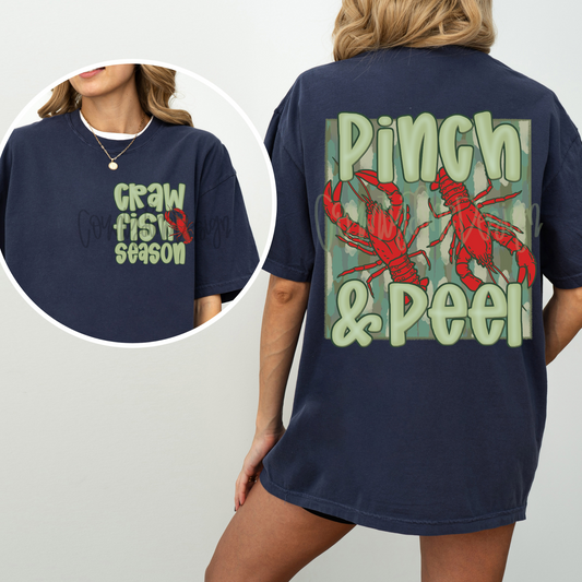 Pinch and Peel Crawfish Season red PNG