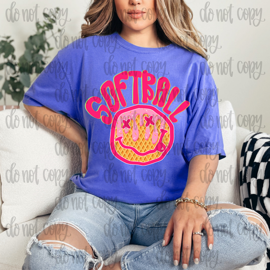 Softball Retro - Ice Cream PNG