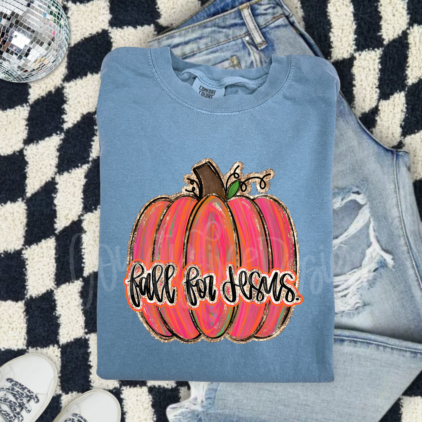 Fall For Jesus Pumpkin PNG