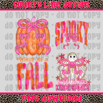 Spooky BUNDLE of 4 - June EARLY RELEASE PNGS