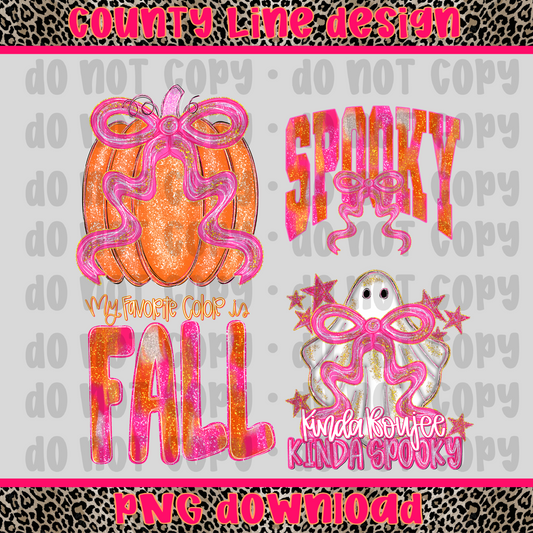 Spooky BUNDLE of 4 - June EARLY RELEASE PNGS