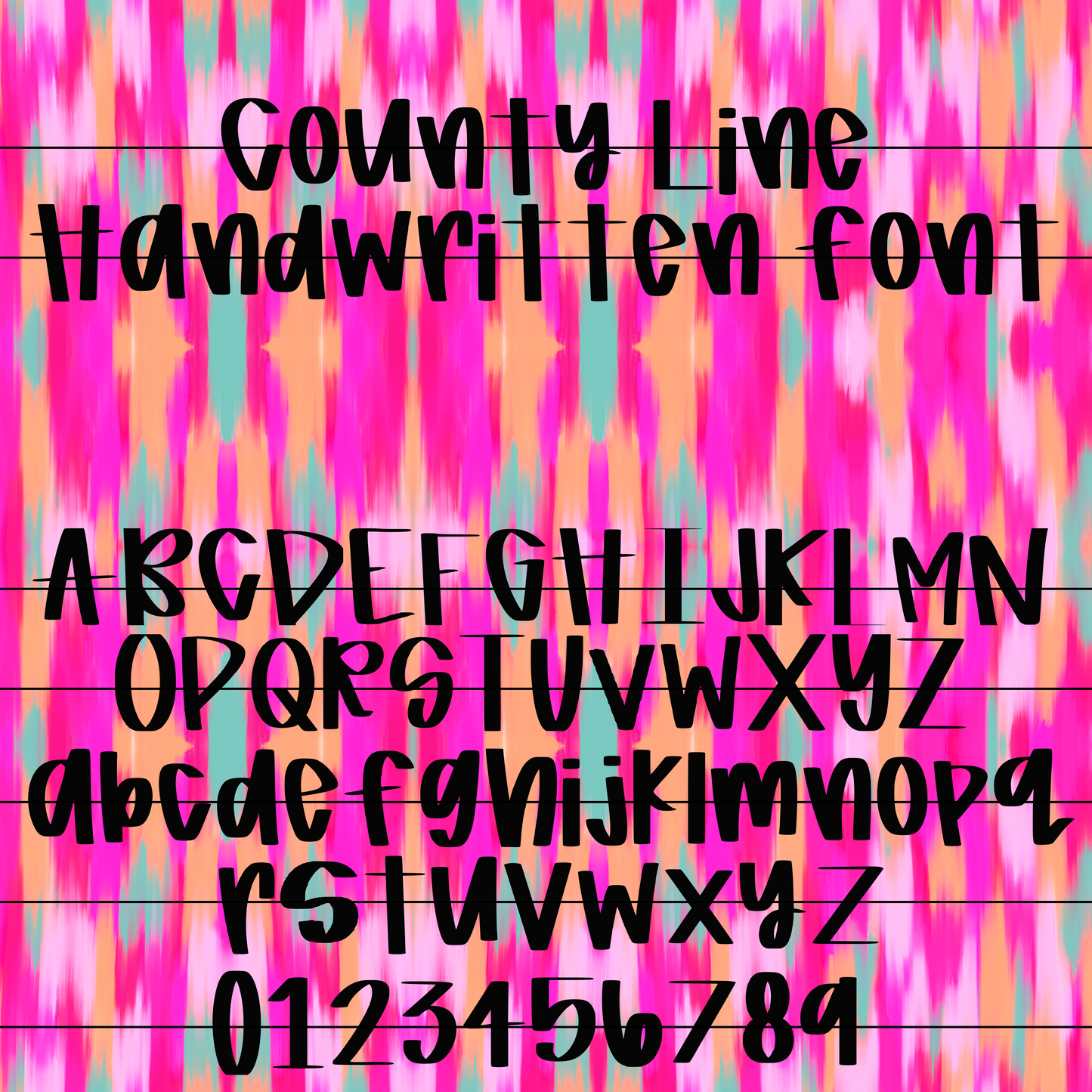 County Line HANDWRITTEN FONT - TTF & OTF