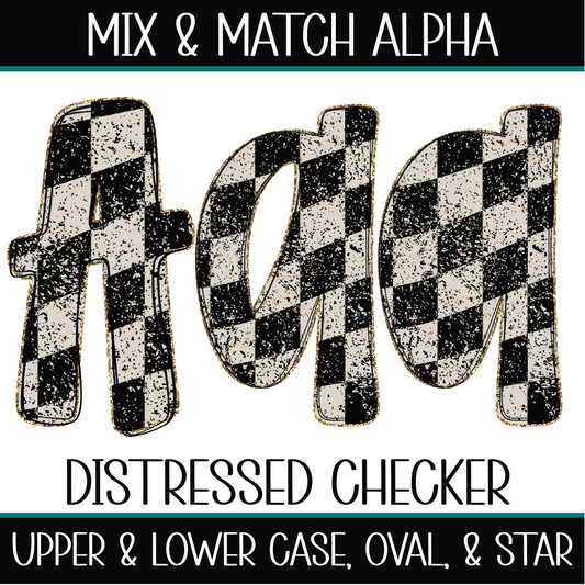 Distressed checker alpha
