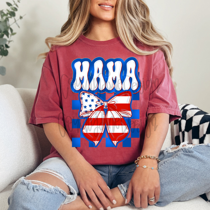 Mama USA Bow PNG