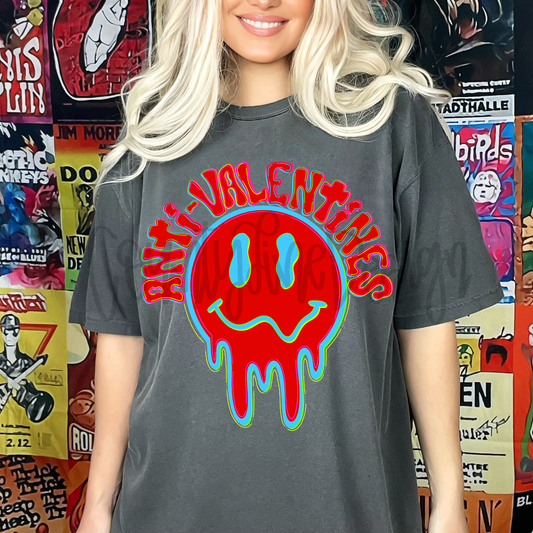 Anti-Valentines Red Smiley PNG
