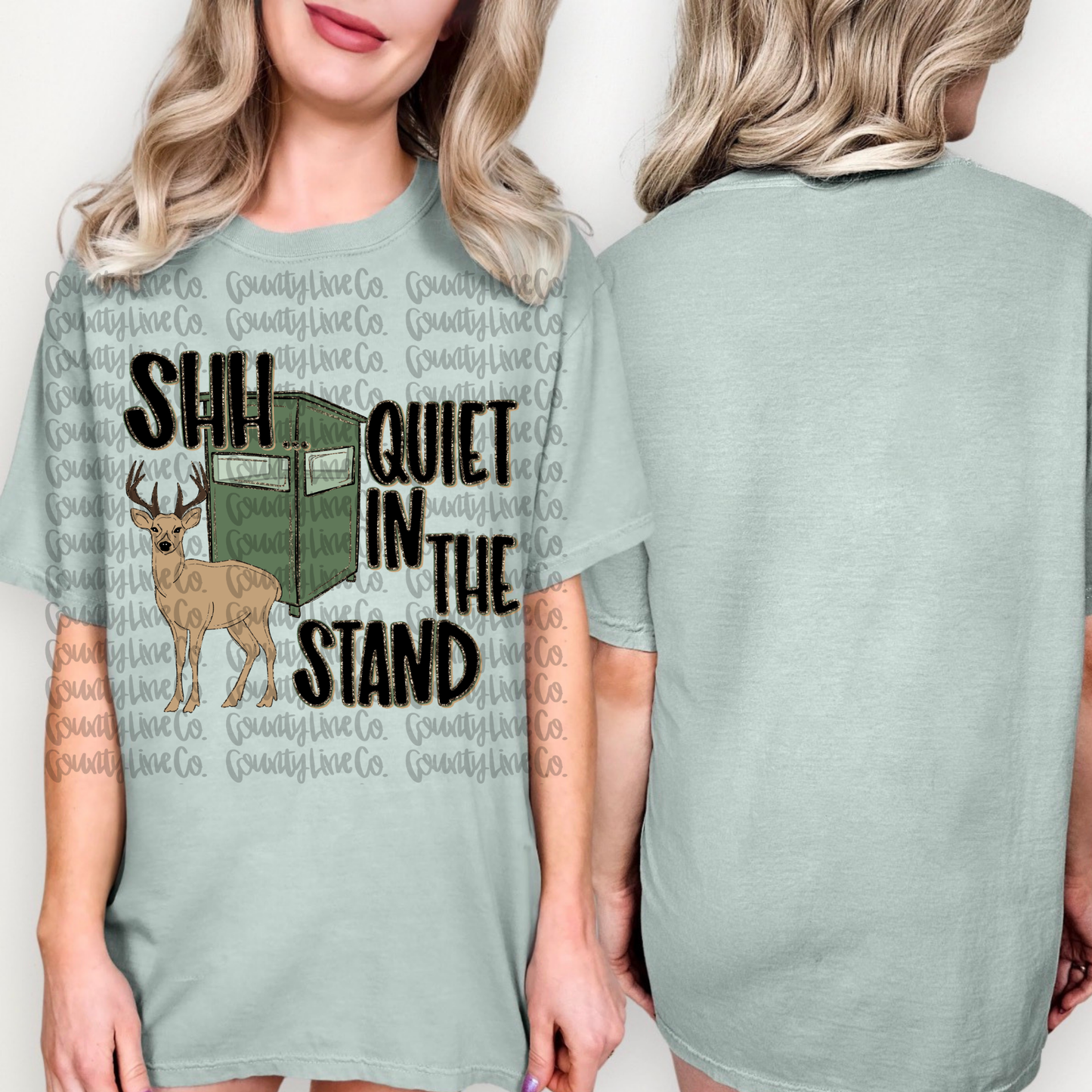 8/24 Shh quiet in the stand with glitter png