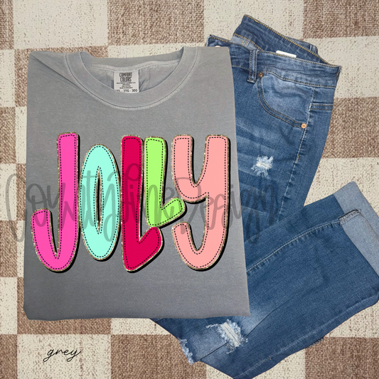 Jolly neon threaded Christmas PNG