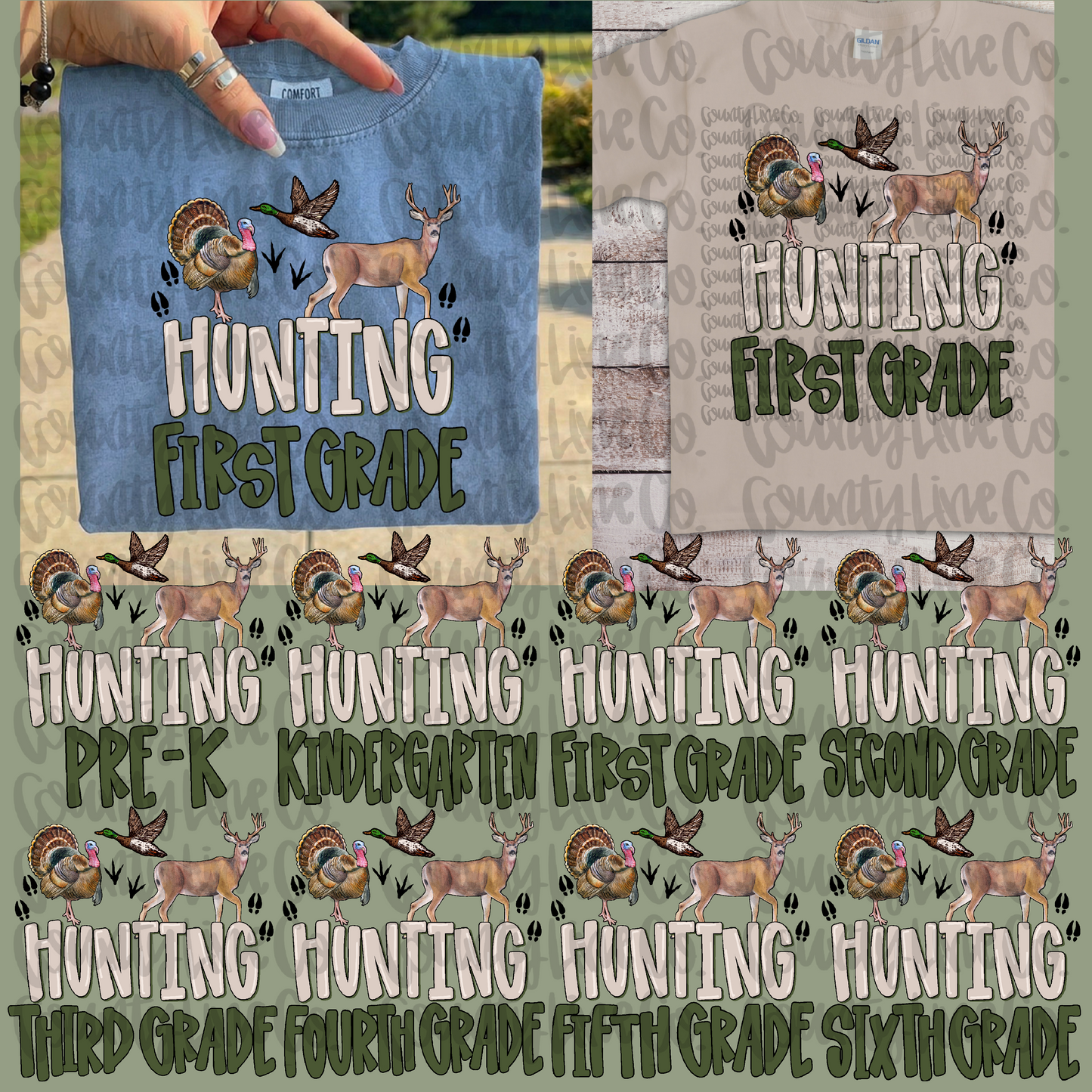 Hunting school bundle - PreK to 6th PNG