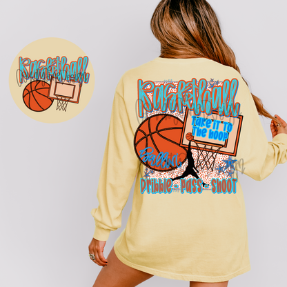 Basketball preppy PNG - POCKET DESIGN INCLUDED