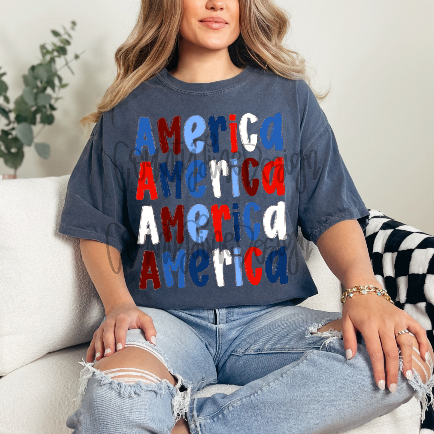 America stacked PNG